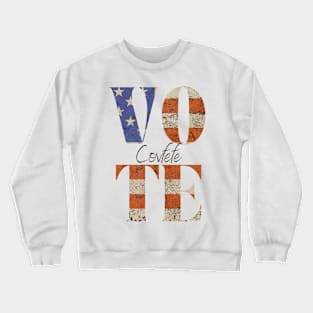 Vote American Flag Crewneck Sweatshirt